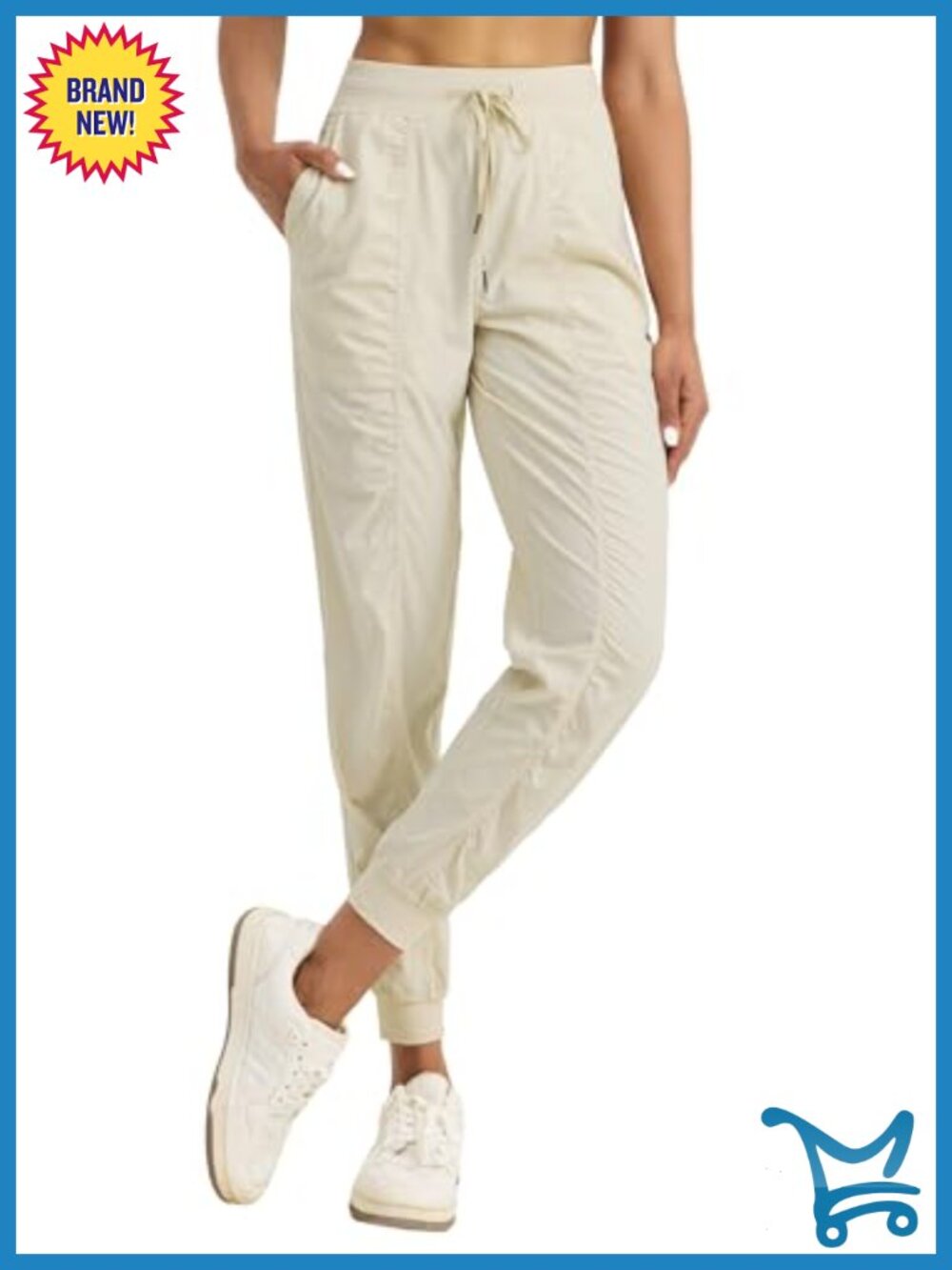 Lightweight High Stretch Jogger Active Pants Ankle Tapered